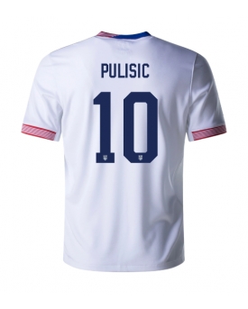 Stati Uniti Christian Pulisic #10 Maglia Gara Casa Repliche Copa America 2024